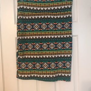 LuLaRoe Fitted Stretchy Skirt- Large